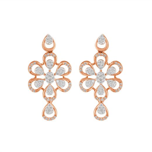 Sparkling Earrings in Diamonds