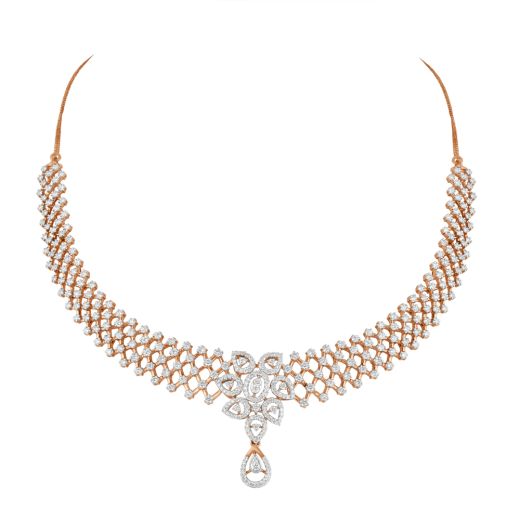Elaborate Necklace in Rose Gold