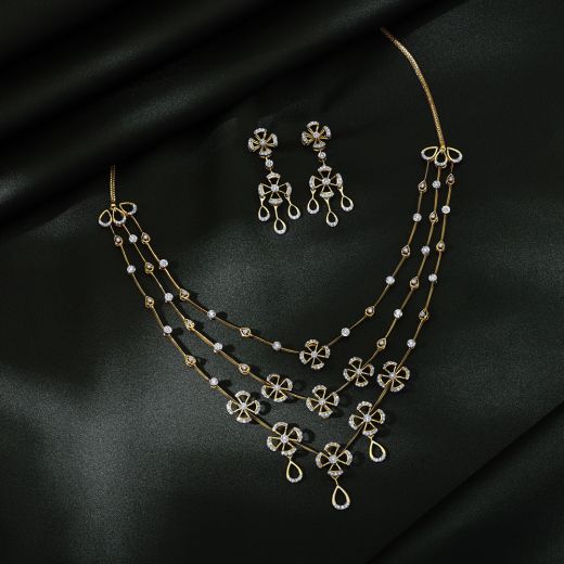 Stunning Rose Gold and Diamonds Astra Jewellery Set