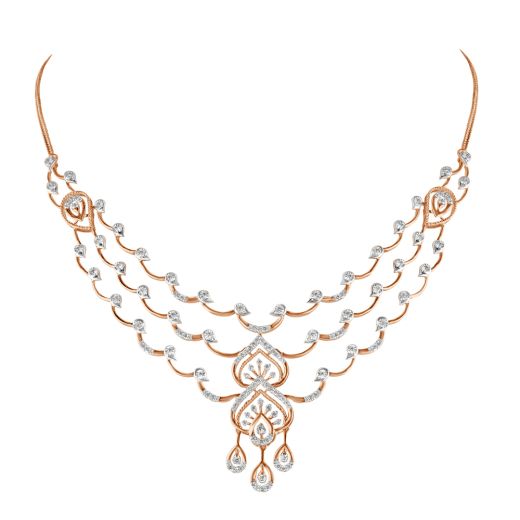 Stunning Diamond and Gold Astra Necklace