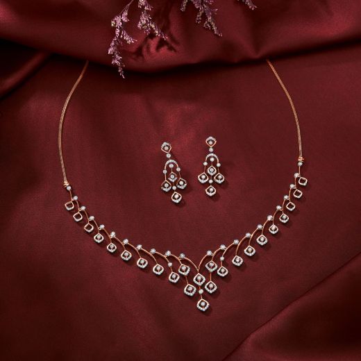 Stellar Splendor Diamond Necklace Set
