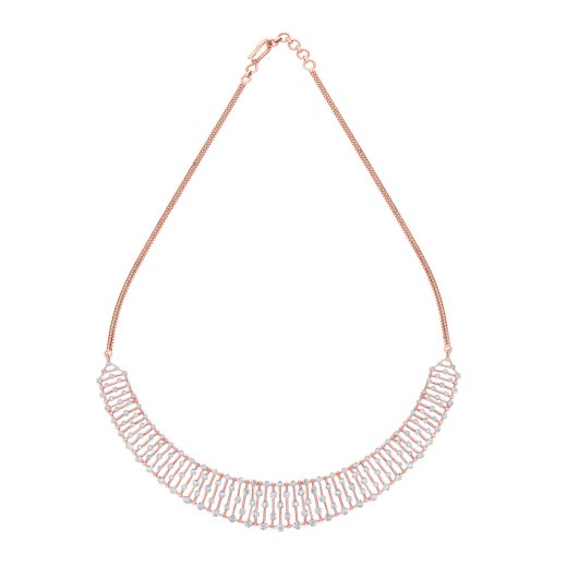 Elegant Astra Necklace in Gold and Diamonds