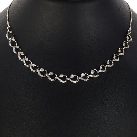Paisley Design Diamond Necklace