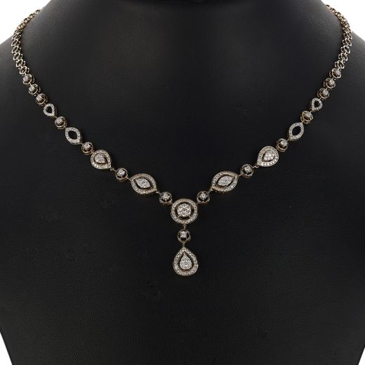 Cluster Design Diamond Necklace