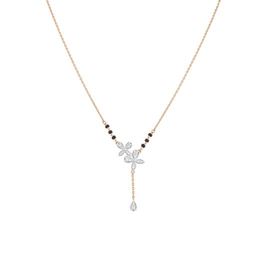 Butterfly Design Diamond Tanmaniya with Chain