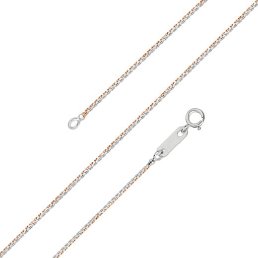 Attractive Platinum and Rose Gold Chain
