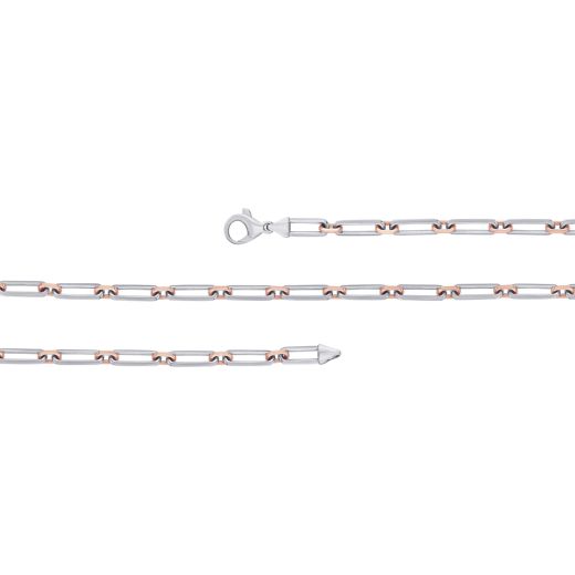 Classy Platinum and Rose Gold Chain for Men