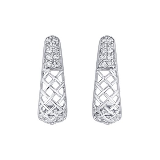 Dazzling Geometric Diamond Earrings