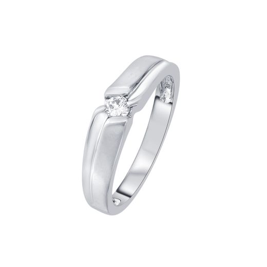 Simple Diamond Finger Ring for Men