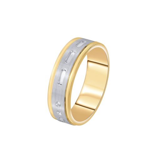 Elegant Men's Finger Ring in Platinum