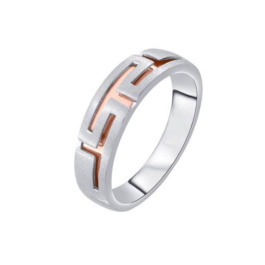Unique Men's Finger Ring in Platinum