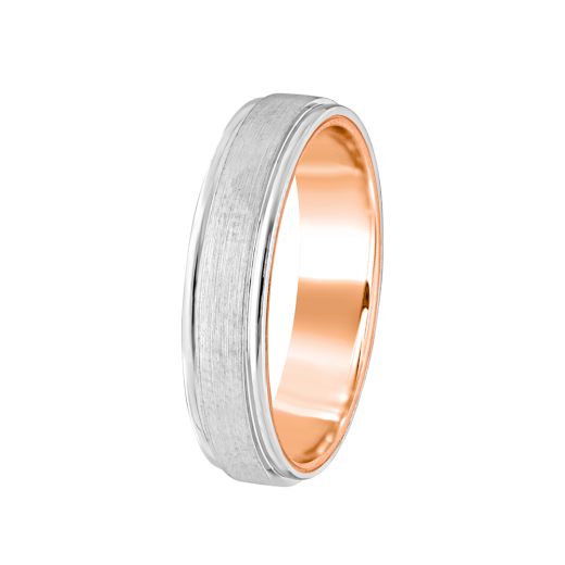 Abstract Platinum Ring For Men