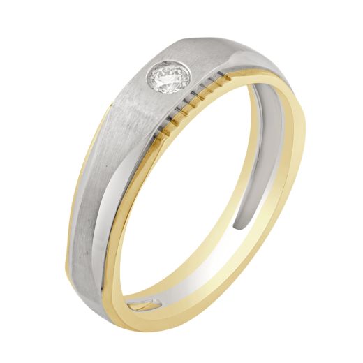Modern Ring for Men in Platinum