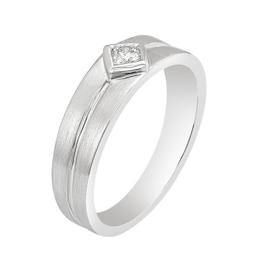 Triangle Design Diamond Finger Ring for Men