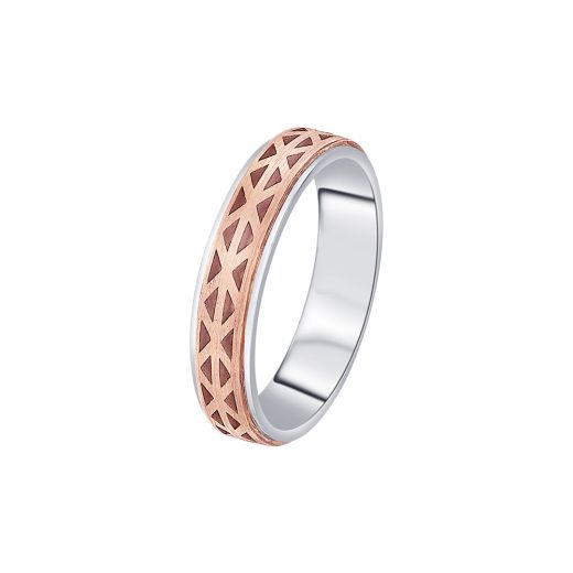 Patterned Women's Dual Toned Finger Band