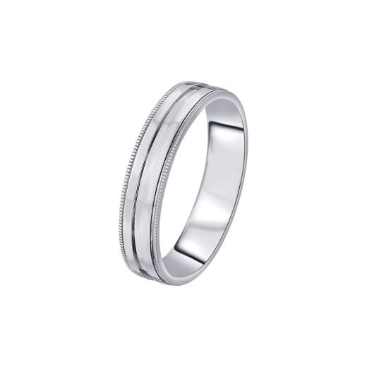 Simple Platinum Ring for Men