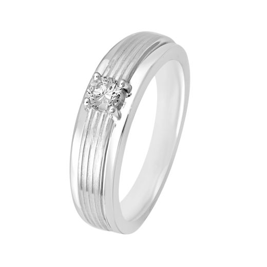 950Pt Platinum Diamond Studded Men's Finger Ring