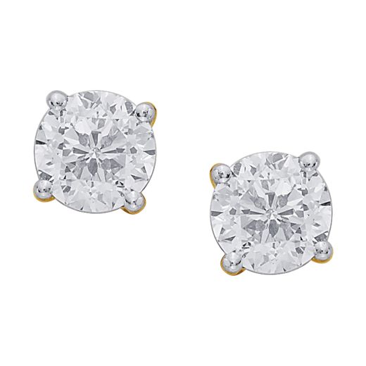 Alluring Diamond Crown Star Stud Earrings