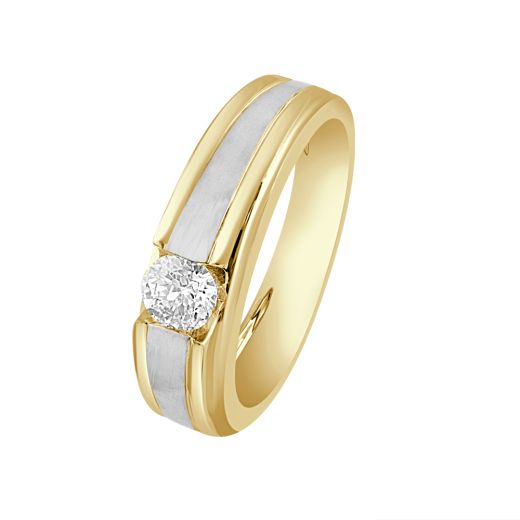 Two-toned Diamond Men's Ring