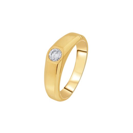 Solitaire Rose Gold Ring for Men