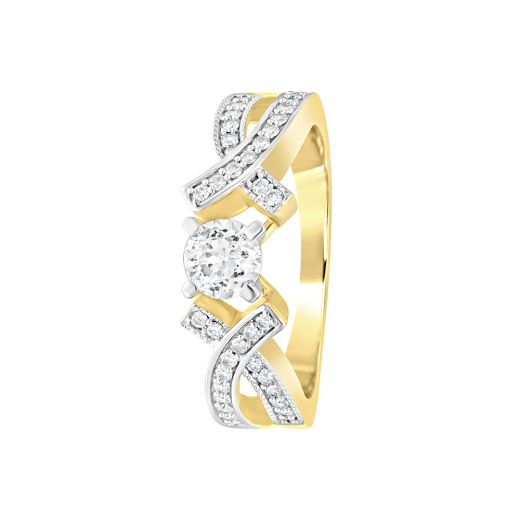Multifaceted Diamond Finger Ring
