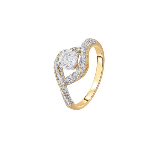 Eye Design Diamond Crown Star Finger Ring