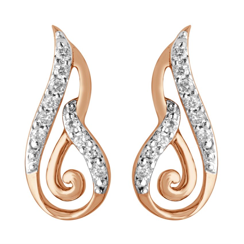 Diamond Swirl Earrings Harry Winston Beekman New York  Fine Jewelry  Rental Service