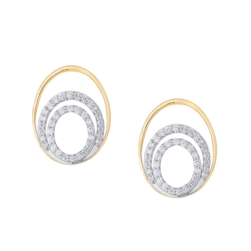 Designer Platinum Diamond Earrings for Women JL PT E OLS 40