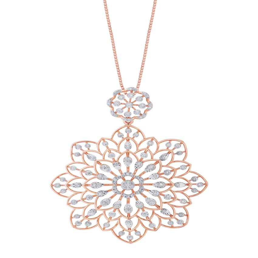 Shop 14K Rose Gold Diamond Necklace | Carbon & Hyde