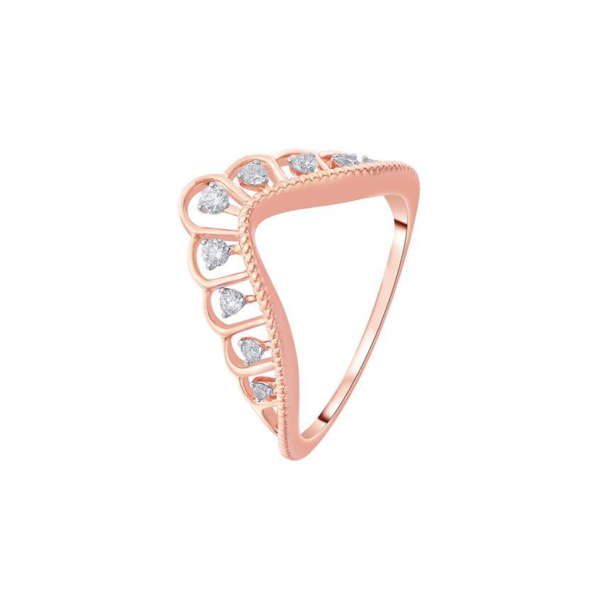 A. Jaffe Delicate Halfway V- Shaped Diamond Wedding Band | Hannoush  Jewelers, Inc. | Albany, NY