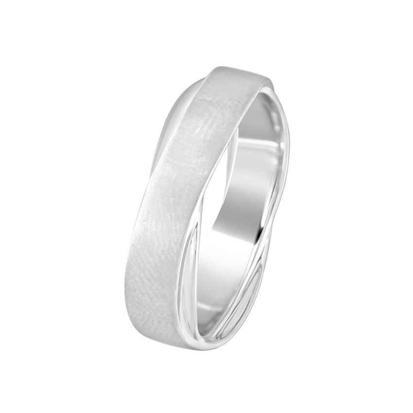Wedding Band - Platinum 5 mm Men's Antique Wedding Ring