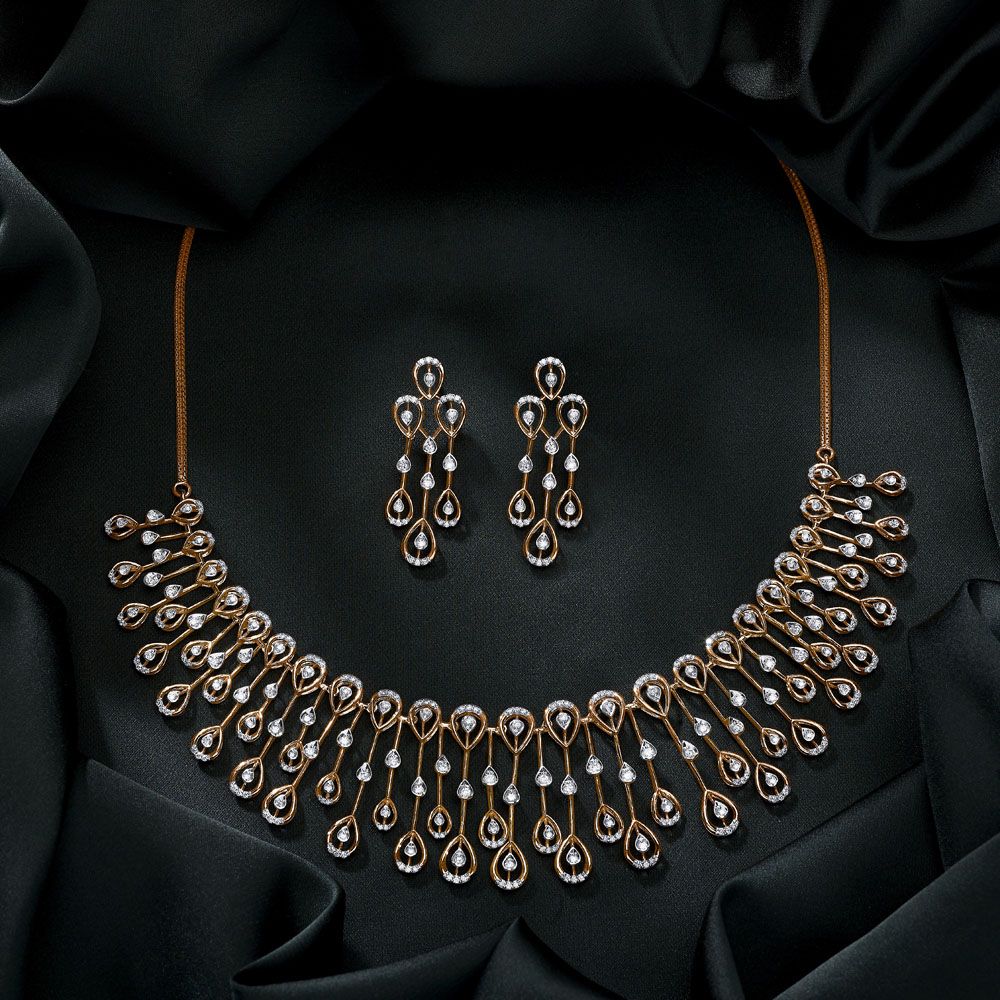 Pin by shamili on new3 | Bridal diamond necklace, Wedding jewelry sets  bridal jewellery, Diamond wedding jewelry
