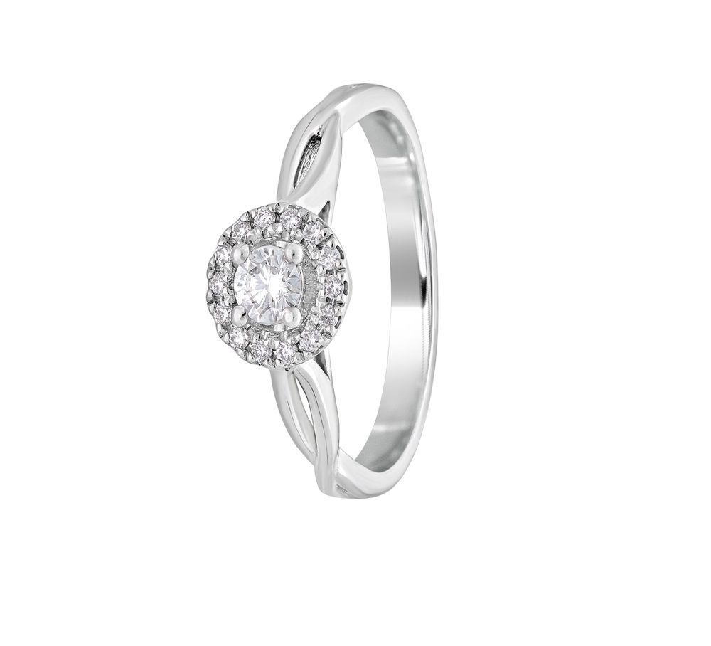 Platinum Irregular Channel Ring with Diamonds - DonLo Mercantile