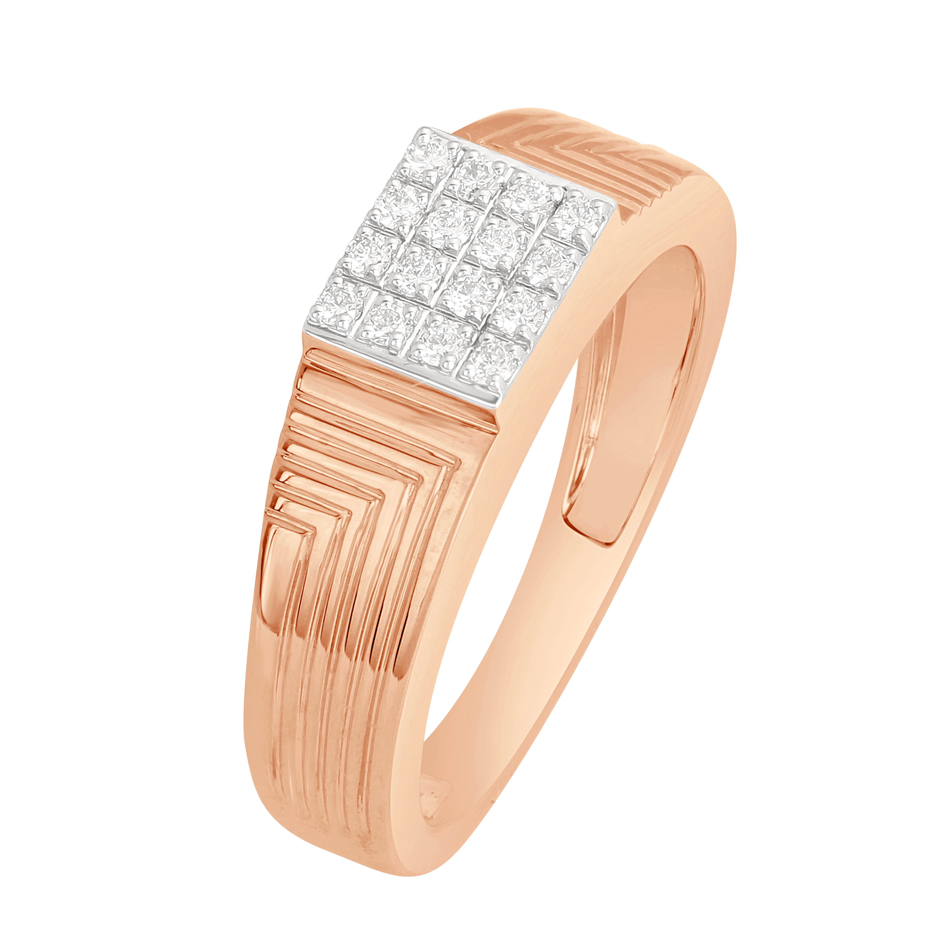 Buy Geometric Diamond Ring For Men Online