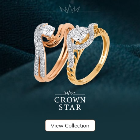 Buy Rustic Black Floral Diamond Gold Ring - Joyalukkas